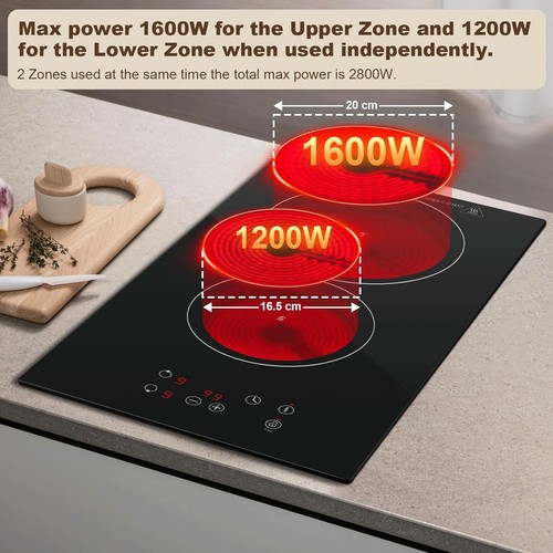 Ceramic hob zones electric - ceramic, zones,