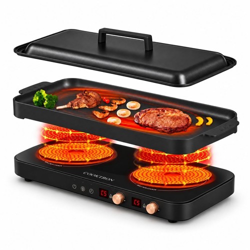 Cooktron induction hob - induction, double