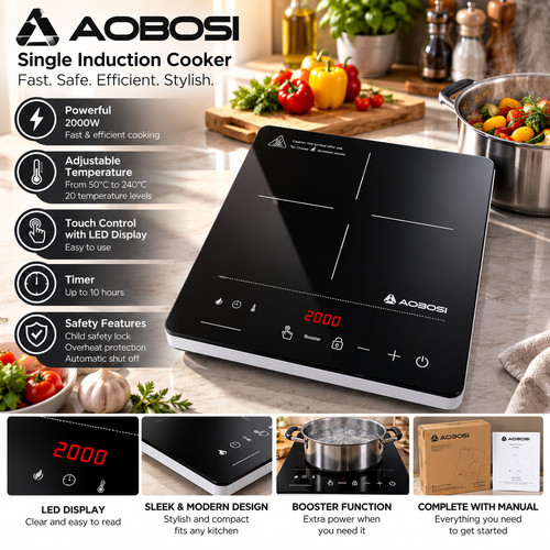 Aobosi double induction hob - aobosi,