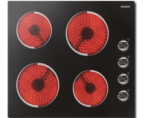Ceramic hob with knobs - ceramic,