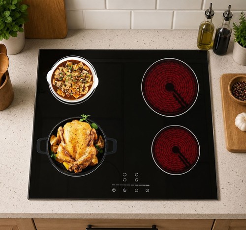 Zone ceramic hob 60cm - ceramic,