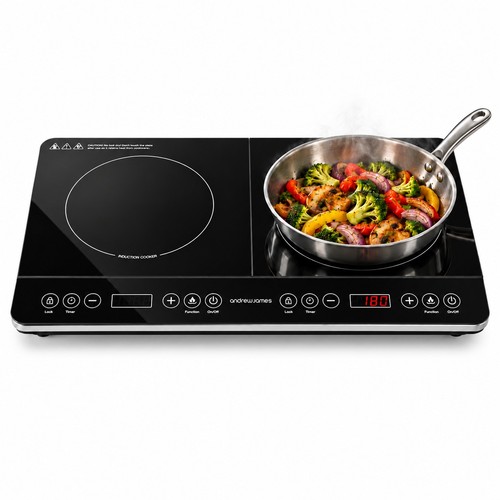 Portable double induction hob - portable,