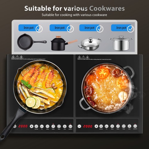 Zones induction ceramic hob - zones,